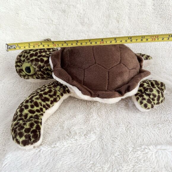 Wild Republic Spotted Sea Turtle 14" Plush Realistic Stuffed Animal Zoo Toy - Picture 6 of 6